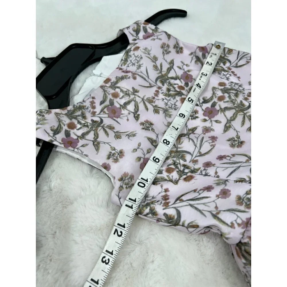 NWOT PIPPA & JULIE Kids' Size 5 Little Girl's Ditsy Floral Opaque Organza Dress